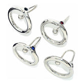 Sophisticated Urethral Adornment - Fancy Sperm Stopper Black Crystal Penis Plugs